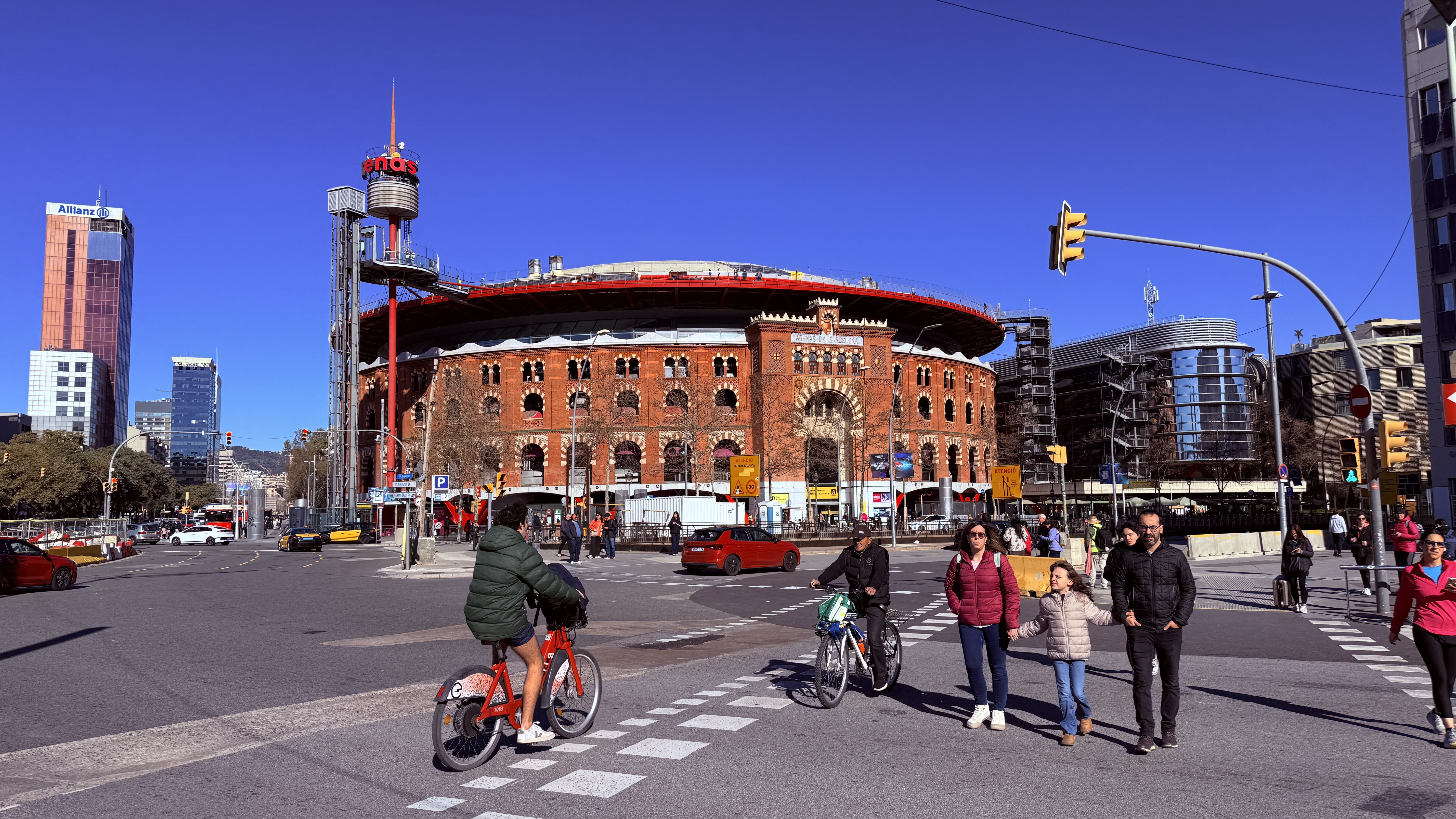 bull fighting arena turned mall