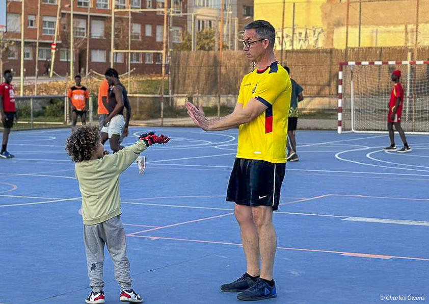 Day 7 Hearing from Martin and a Catalon lunch and football